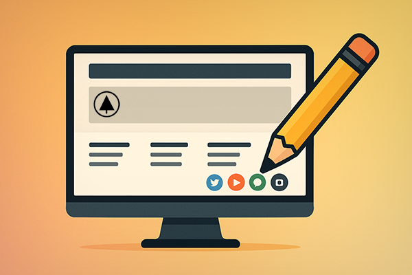 طراحی فوتر در قالب وودمارت