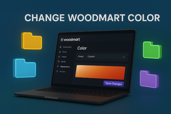 تغییر رنگ قالب وودمارت
